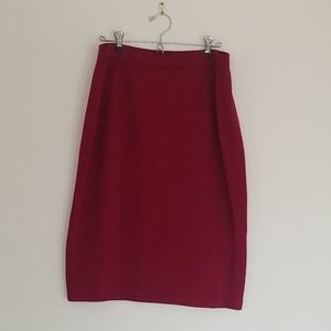 St john collection red skirt